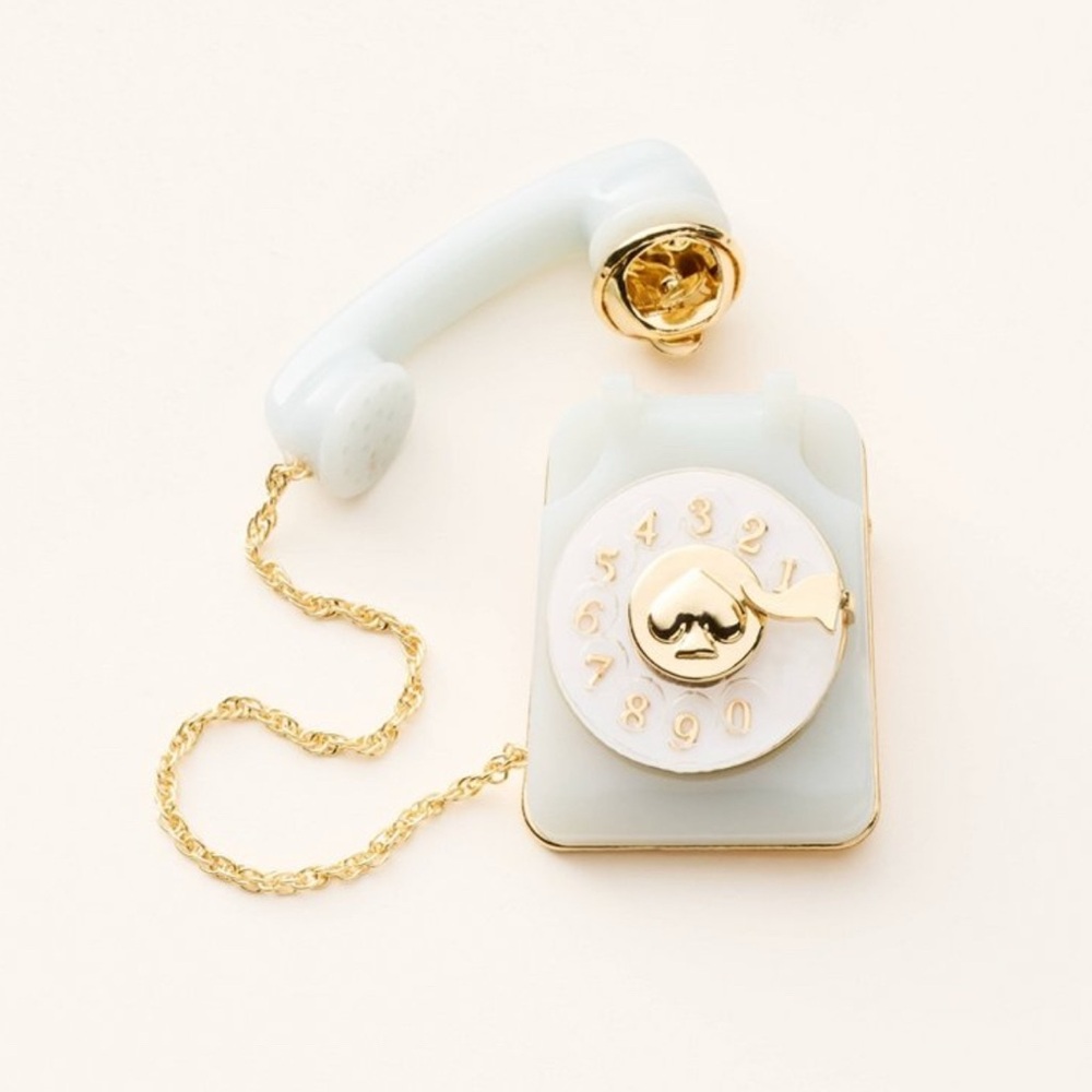 Kate Spade Target collaboration telephone brooch